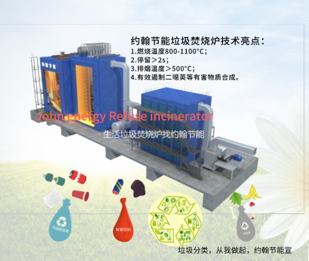 約翰節(jié)能無害化處理生活垃圾焚燒爐